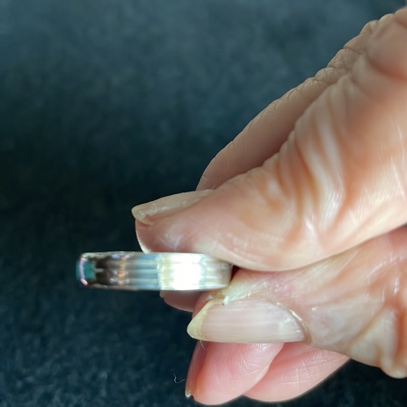 Multi Stone Sterling Band - Picture 2 of 4